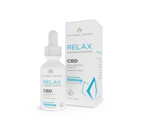 Sky Wellness CBD Relax Oil Drops 1000mg Tropical Smoothie