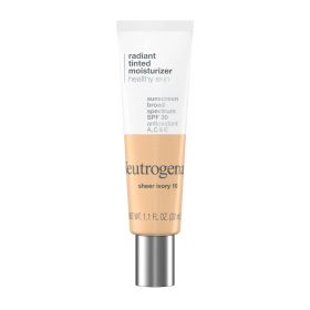 Neutrogena Radiant Tinted Face Moisturizer, Sheer Ivory 10, 1.1 fl. oz