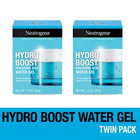 2 pack) Neutrogena Hydro Boost Water Gel Face Moisturizer Lotion with Hyaluronic Acid, 1.7 oz