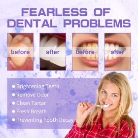 Jaysuing Purple Tooth Whitening Toothpaste Brightens Teeth, Cleanses Stains, Diminishes Odors, And Beauties Teeth Toothpaste