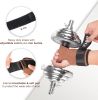 Weight Lifting Grips with Wrist Straps - Weightlifting Hooks, Non-Slip Cowhide Padded Workout Gloves for Men and Women Deadlift, Pull Up, Rows