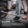 Weight Lifting Grips with Wrist Straps - Weightlifting Hooks, Non-Slip Cowhide Padded Workout Gloves for Men and Women Deadlift, Pull Up, Rows